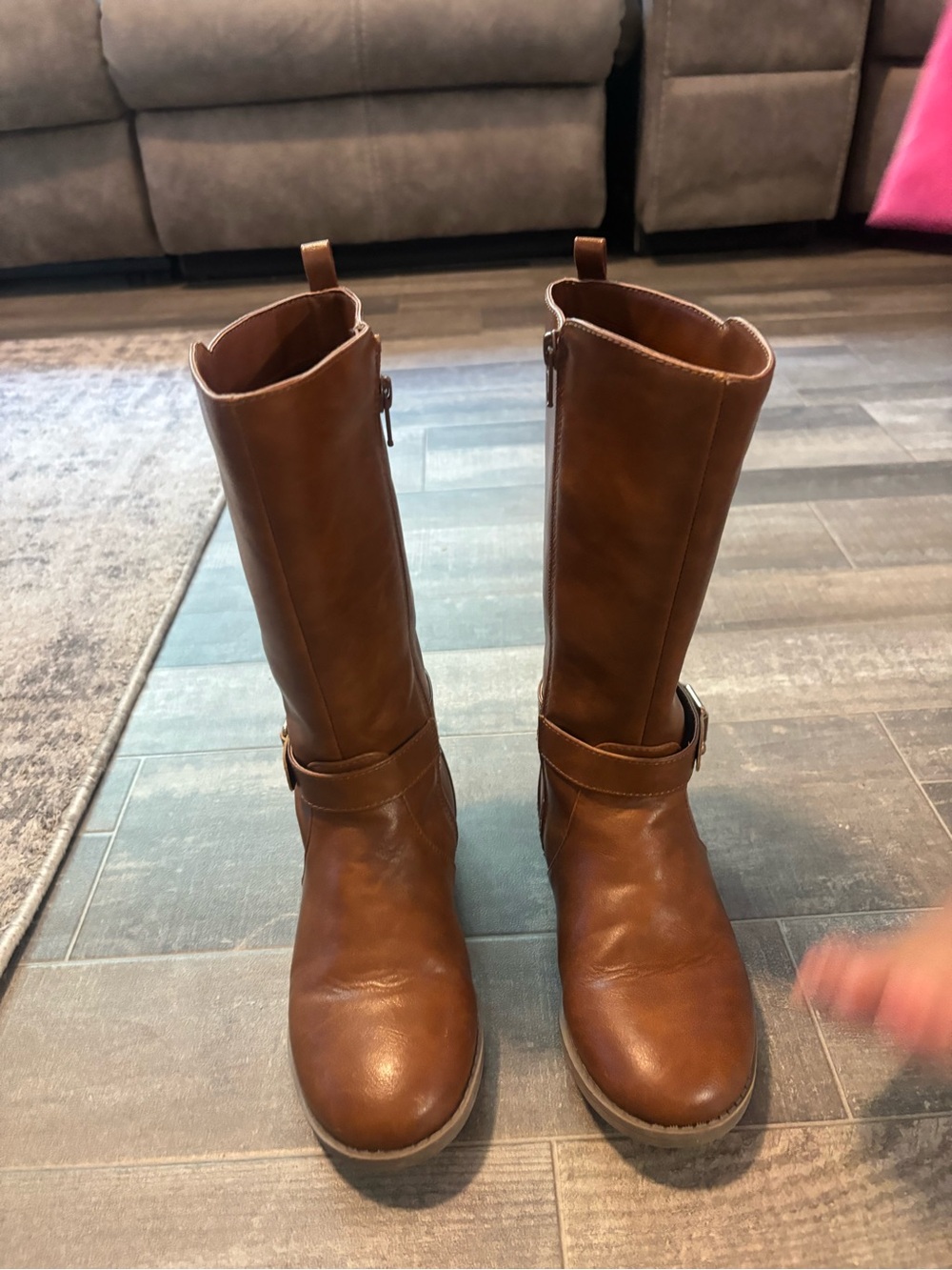 The Children's Place Tan Brown Tall Kids Riding Boots